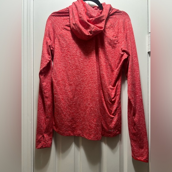 Nike Women's Red Heathered Long Sleeve Dri Fit Running Shirt Size Large - Picture 4 of 6